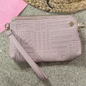Steve Madden Blush Embossed Wristlet